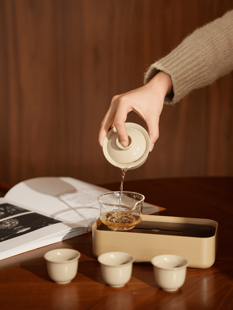 福沏东方户外旅行露营办公便捷收纳快客杯一壶三杯功夫茶具伴手礼